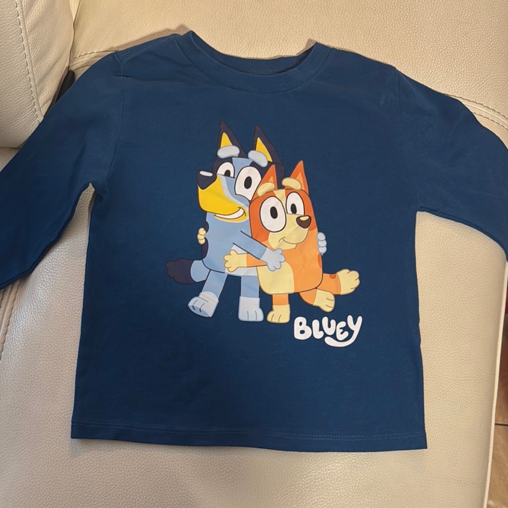 Bluey Kids Long Sleeve Shirt - Blue